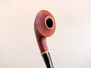 Rhodesian pipe half-bent sandblasted, by Arcangelo Ambrosi
