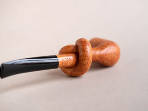 Sandblasted knotted pipe, handmade smoking pipe crafted by arcangelo ambrosi