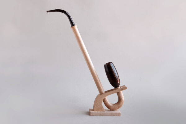 umbrella pipe, a long vertical smoking pipe designed by arcangelo ambrosi