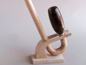 umbrella pipe, a long vertical smoking pipe designed by arcangelo ambrosi