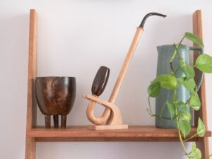 umbrella pipe, a long vertical smoking pipe designed by arcangelo ambrosi